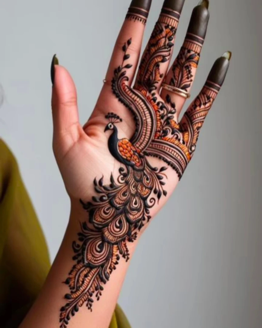dulhan mehndi design photo