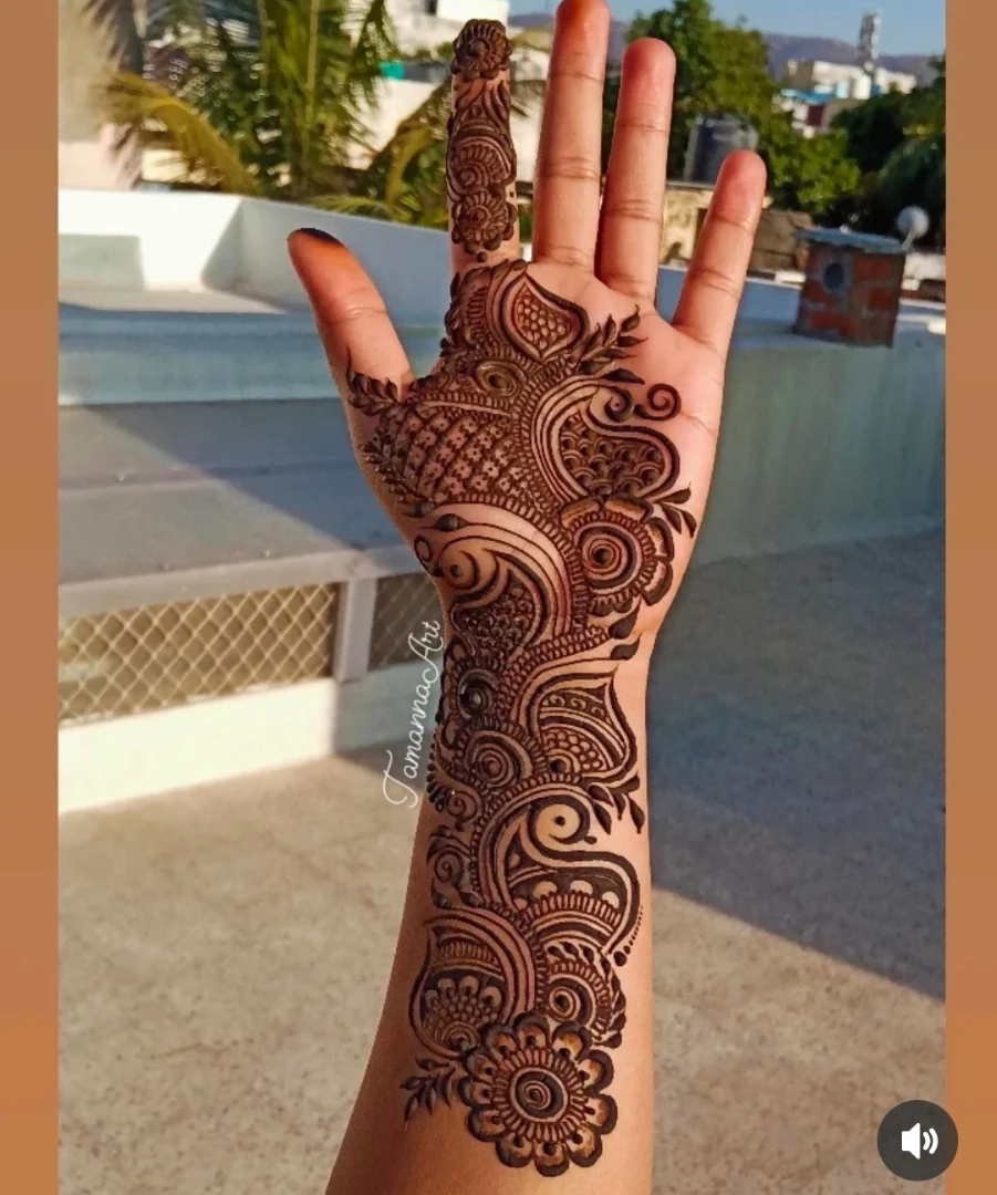 dulhan mehndi design photo