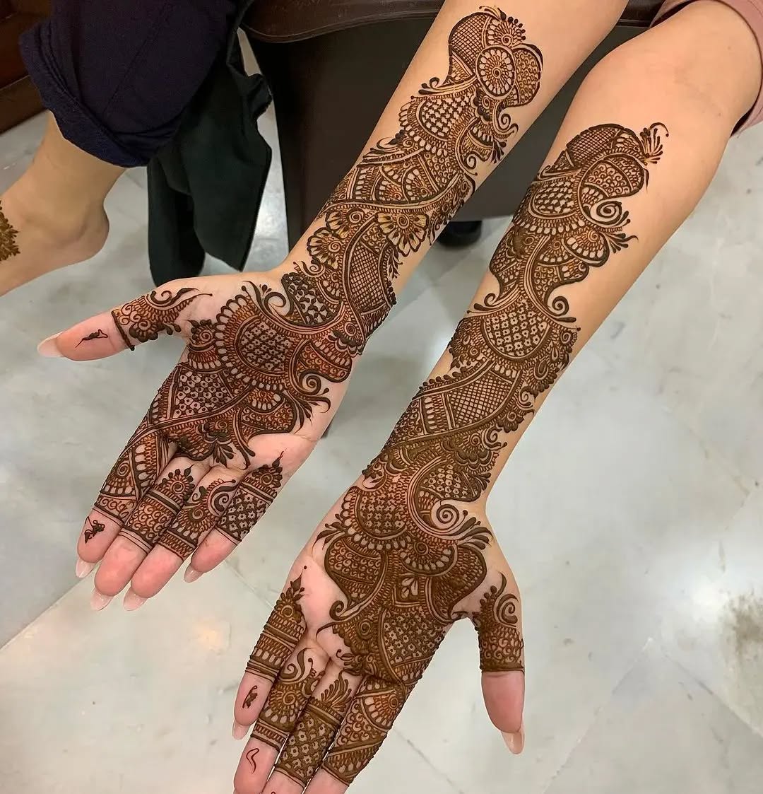 dulhan mehndi design photo