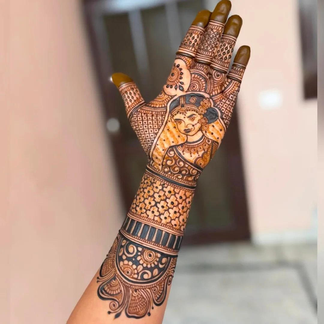 dulhan mehndi design photo