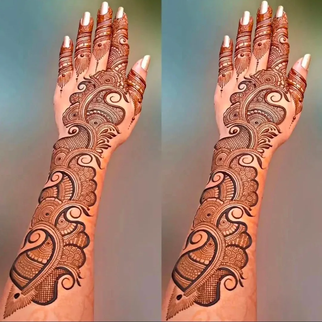 dulhan mehndi design photo