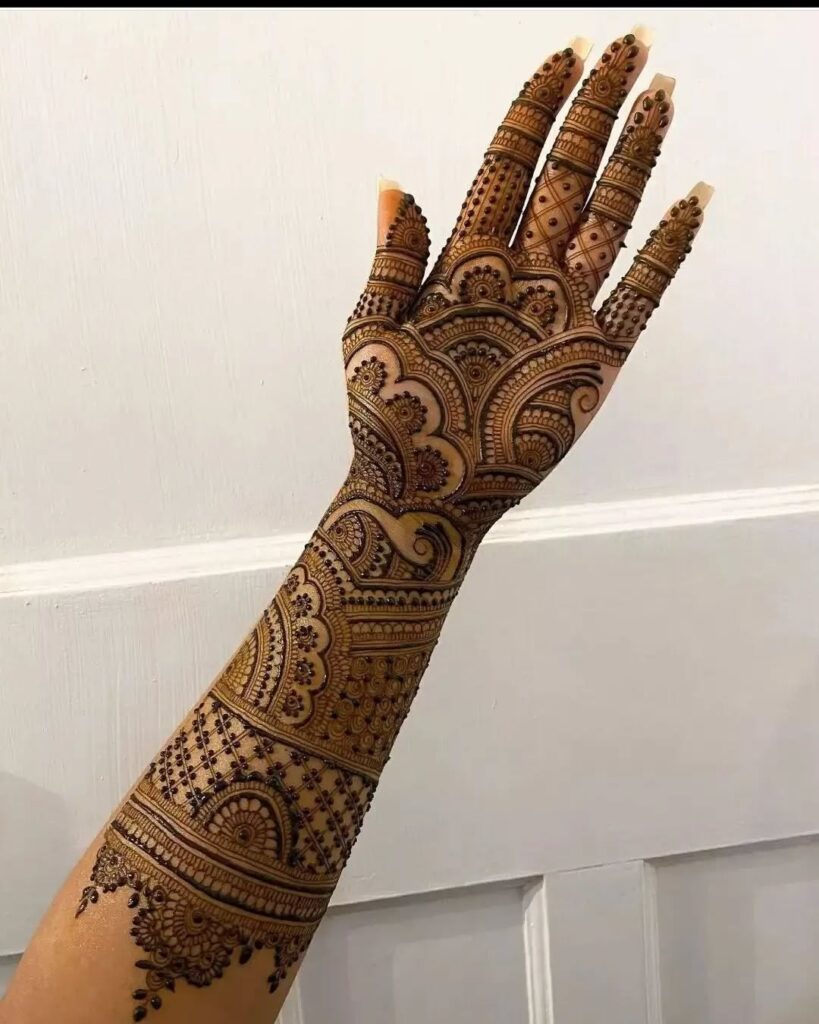full hand mehndi design photo