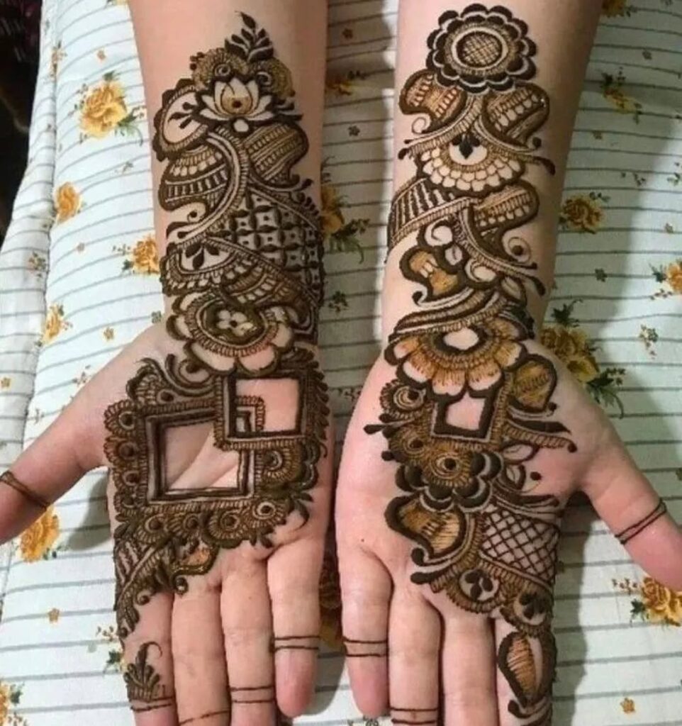 full hand mehndi design photo