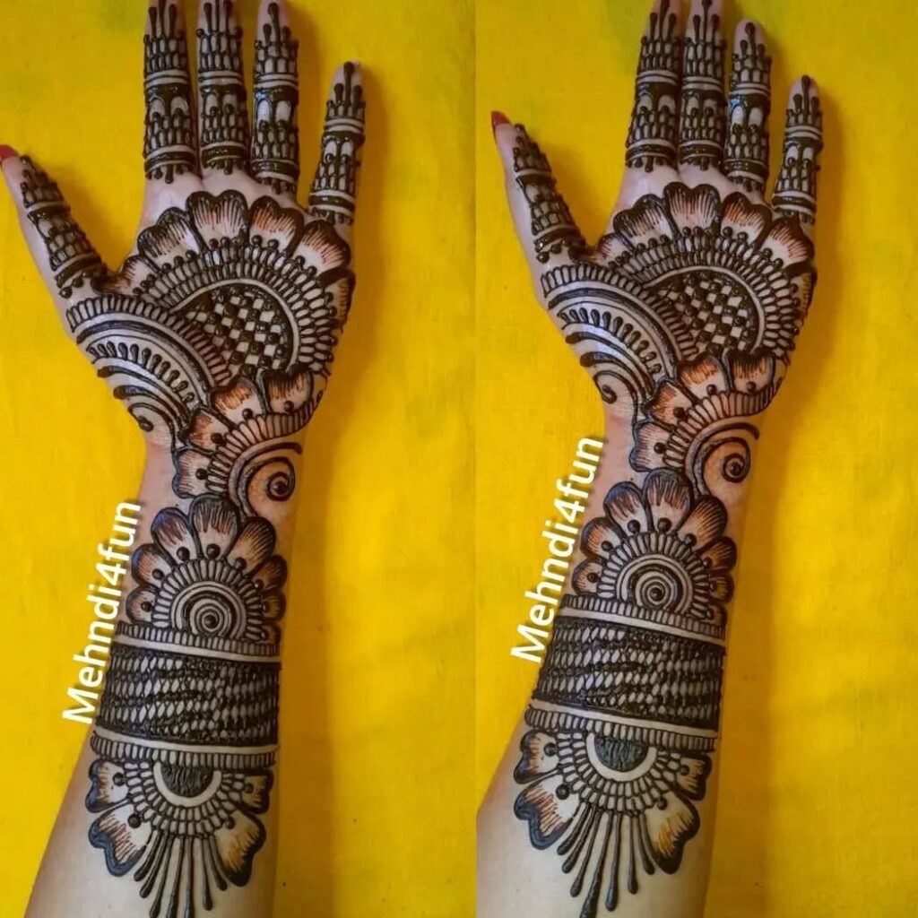 simple royal mehndi design