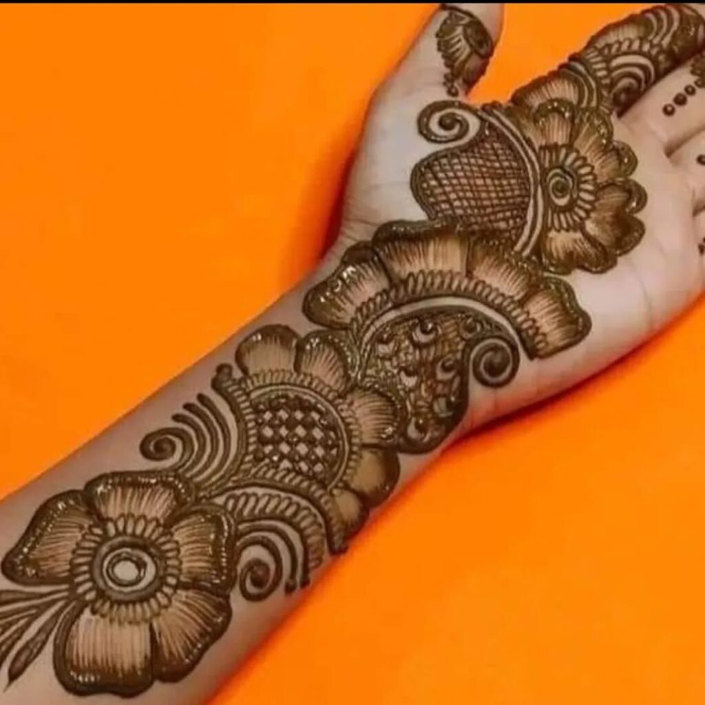 simple royal mehndi design