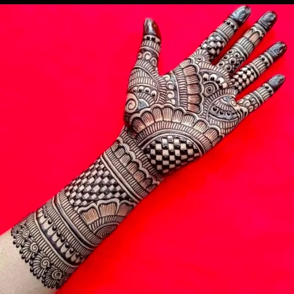 simple royal mehndi design