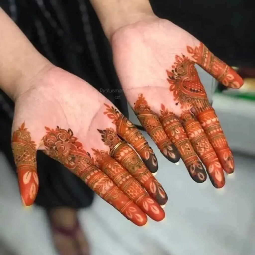 simple royal mehndi design