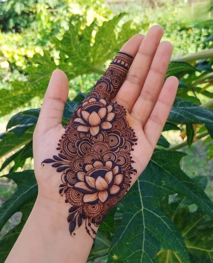 very easy mehndi design