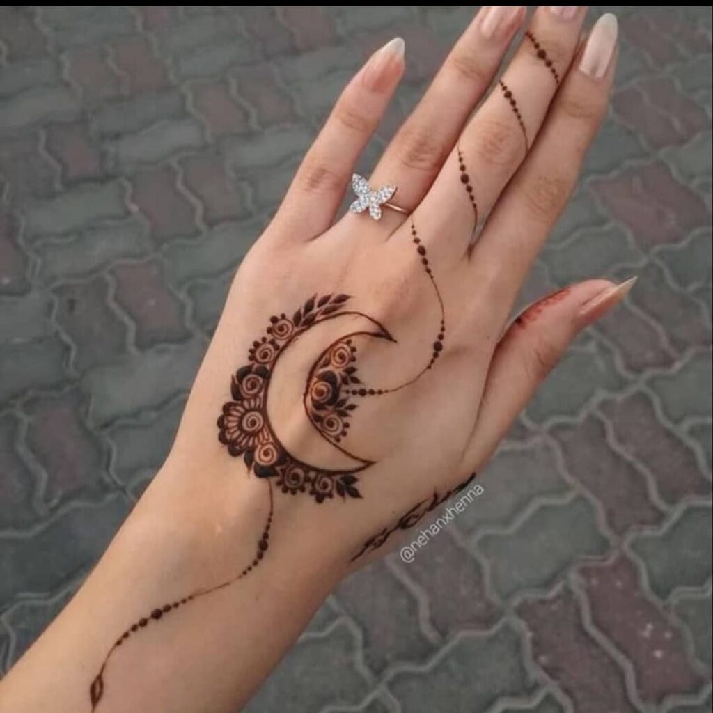 very easy mehndi design
