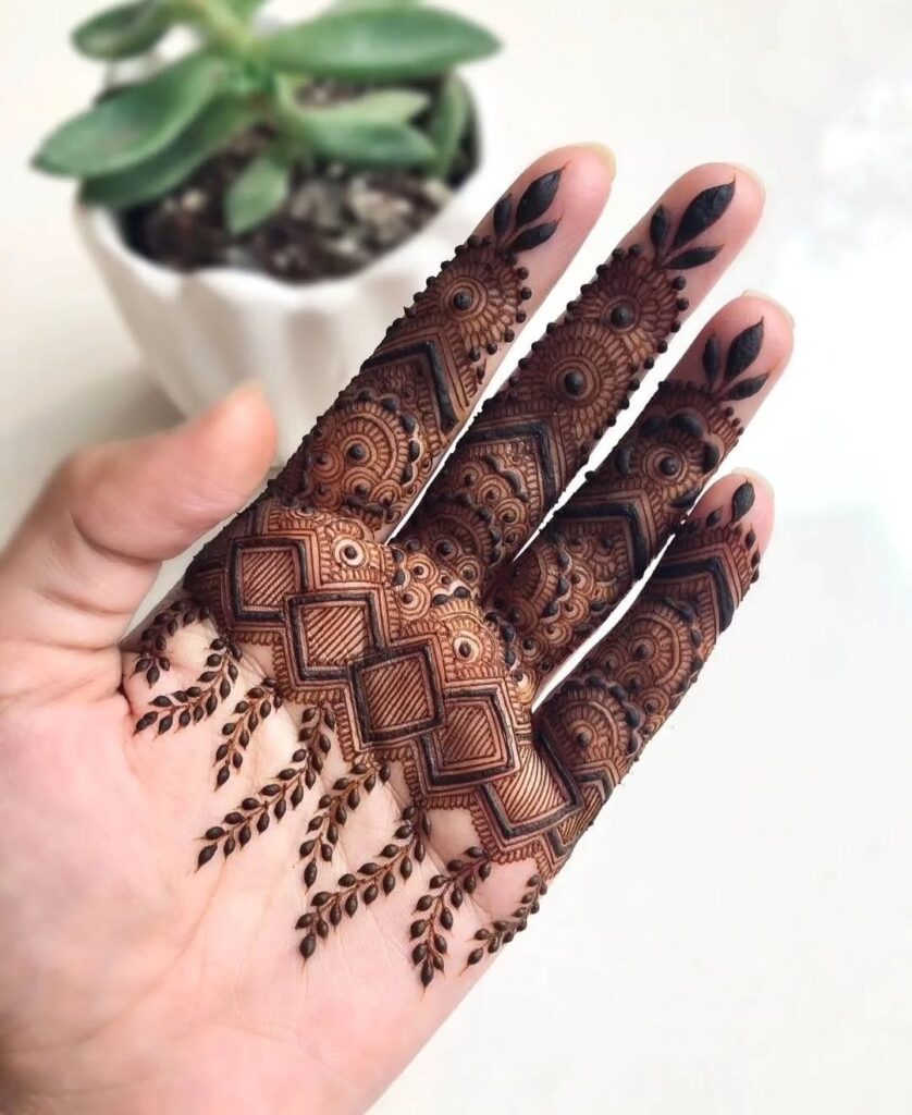 very easy mehndi design