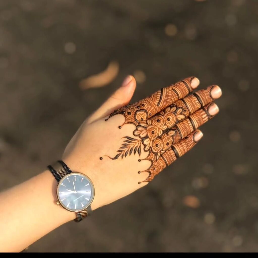 very easy mehndi design